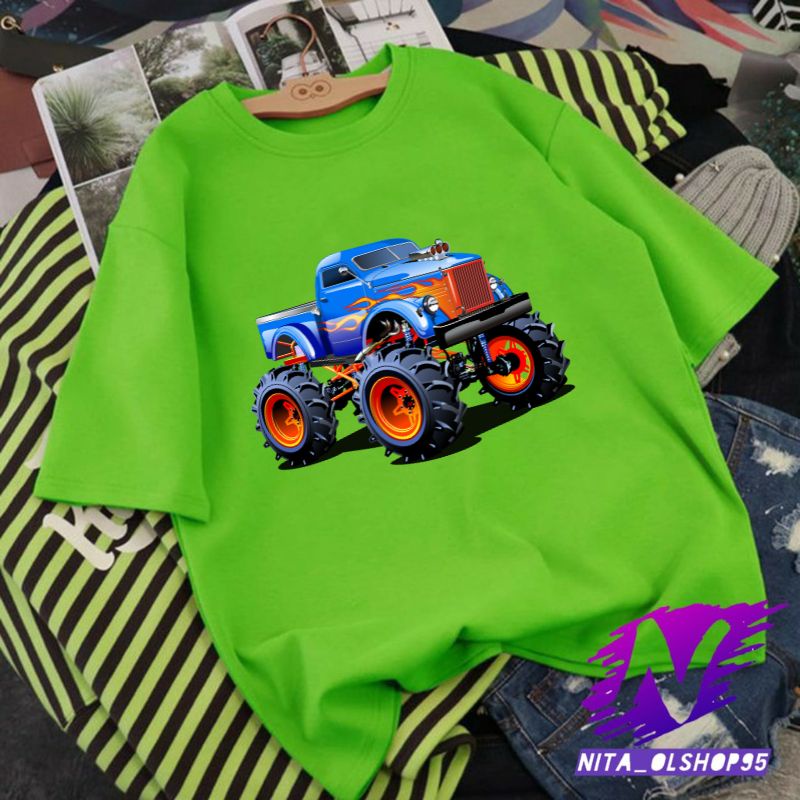 baju anak truk kaos anak mobil truk monster free nama bahan premium