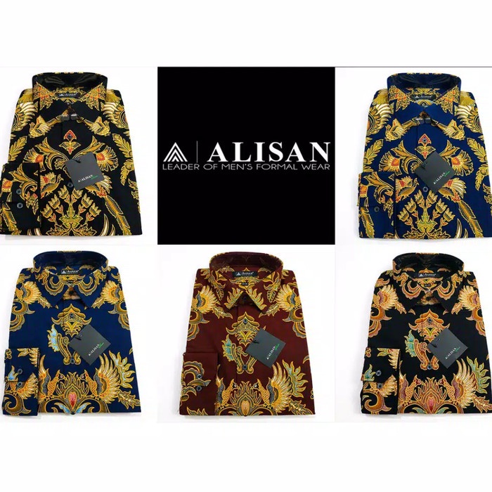 batik Kemeja Alisan Batik Lengan Pendek ukuran 16,5 XXL - 17,5 XXXL couple modern sarimbit motif wanita pria J0H4