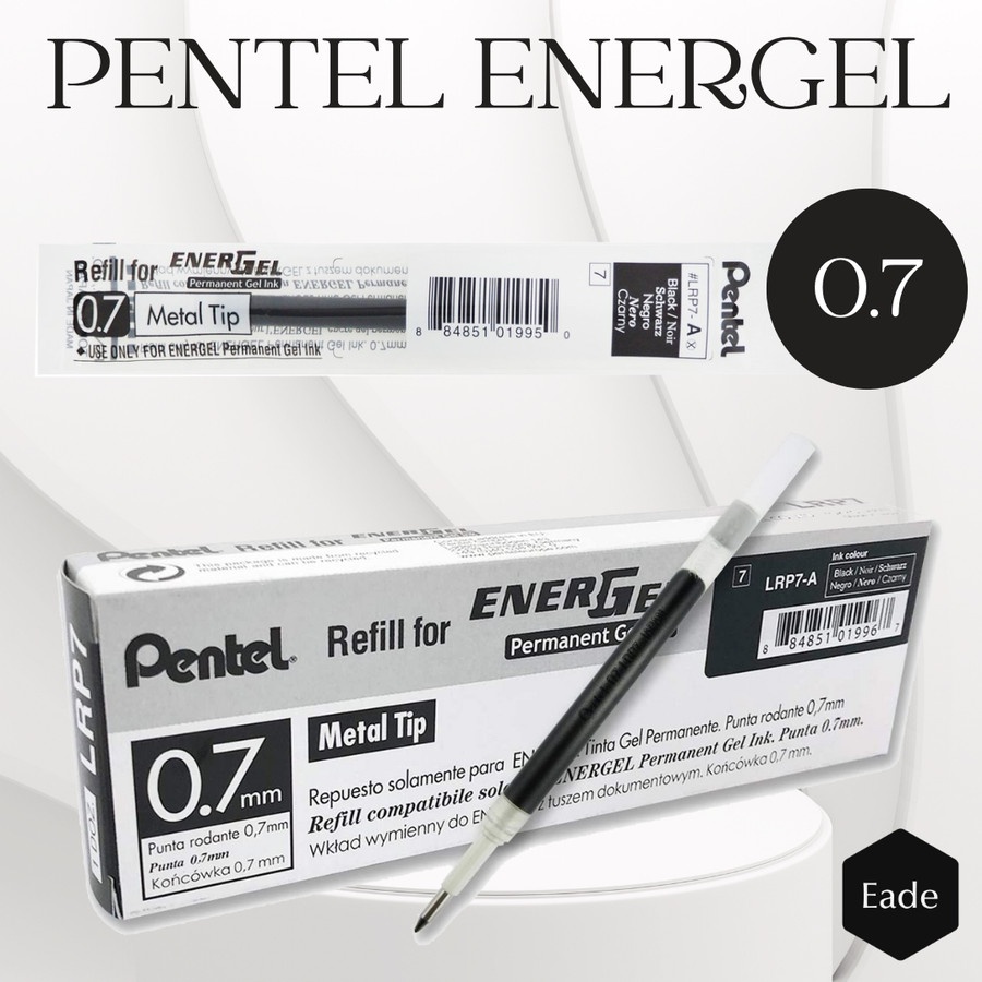 

Refill Isi Pulpen / Pena Pentel Energel 0.7 MM - Hitam / Biru / Merah