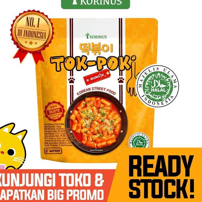 

10.10 Fasion sale Tteokbokki pedas instan halal MUI tteokpokki / tokpoki Toppoki / tok poki Tok-Poki kue beras !!!