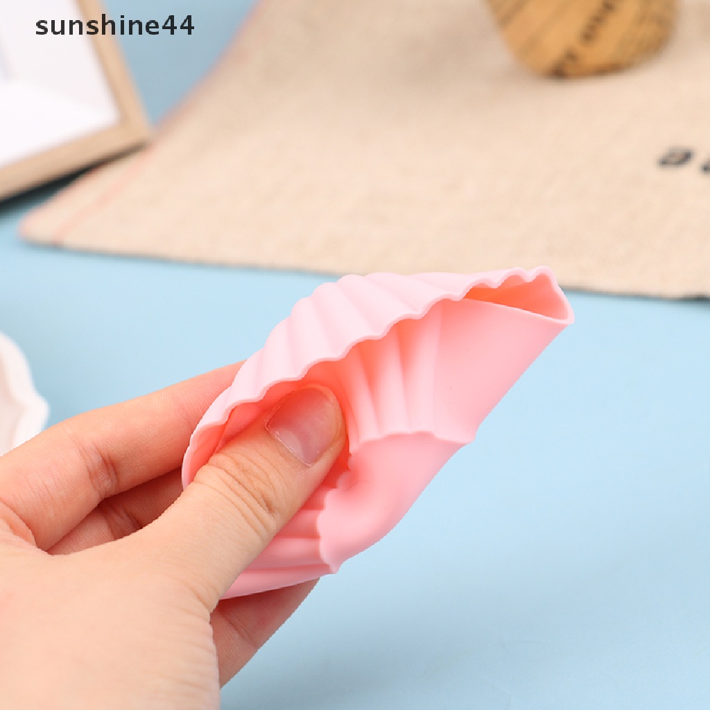 Sunshine 3pcs / Set Piring Makan Bento Bahan Silikon Tahan Panas Reusable