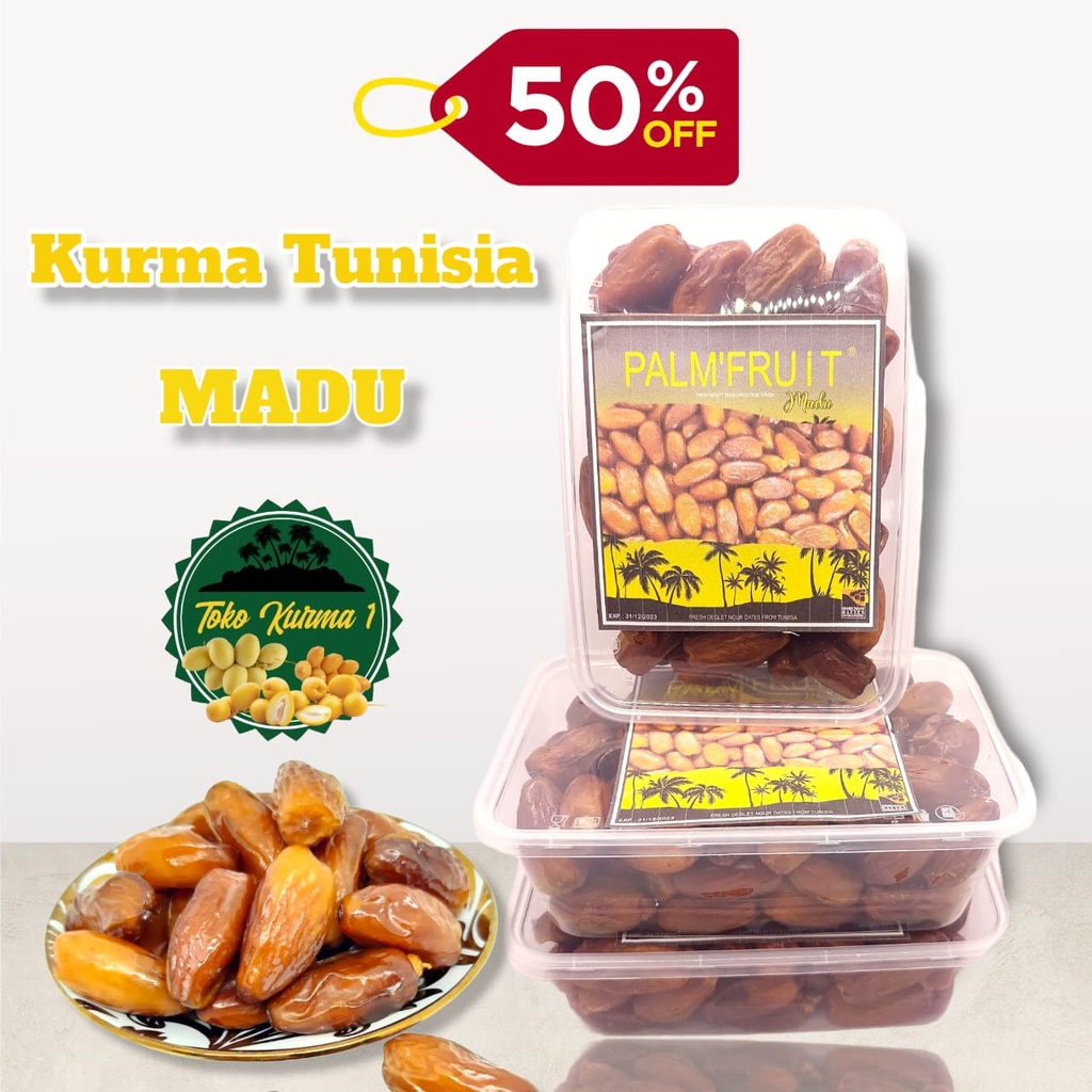 

[NEW] KURMA TUNISIA MADU 500GR NON TANGKAI/KEMASAN BOX MIKA