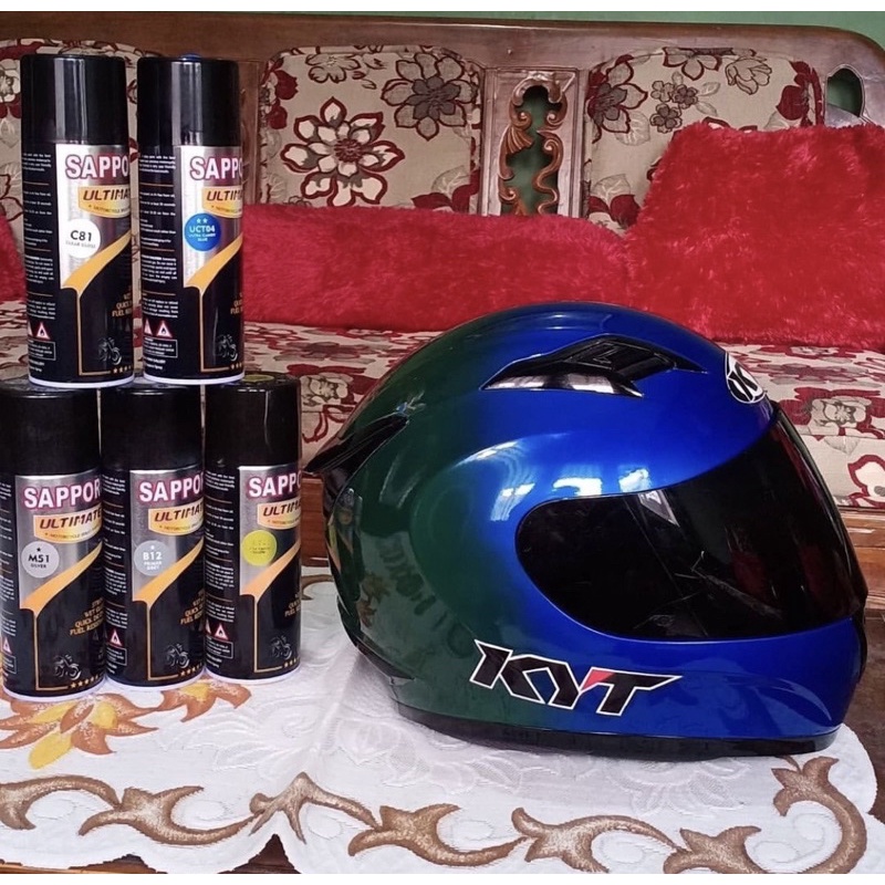 SAPPORO Cat Semprot Motor 300cc Terbaik Warna Dasar Hitam Putih Hitam Doff Clear Silver 300 ml