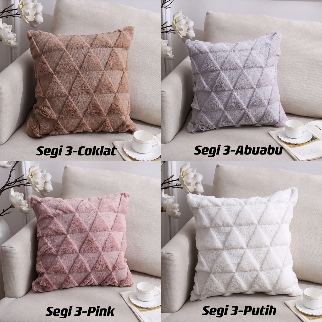 UJ054 Sarung Bantal Sofa 45x45cm Estetik Nordic Kualitas Premium