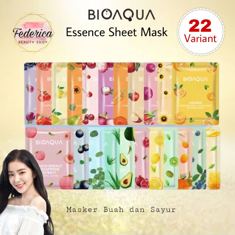 [FEDERICA] BIOAQUA Essence Sheet Mask / Masker Wajah