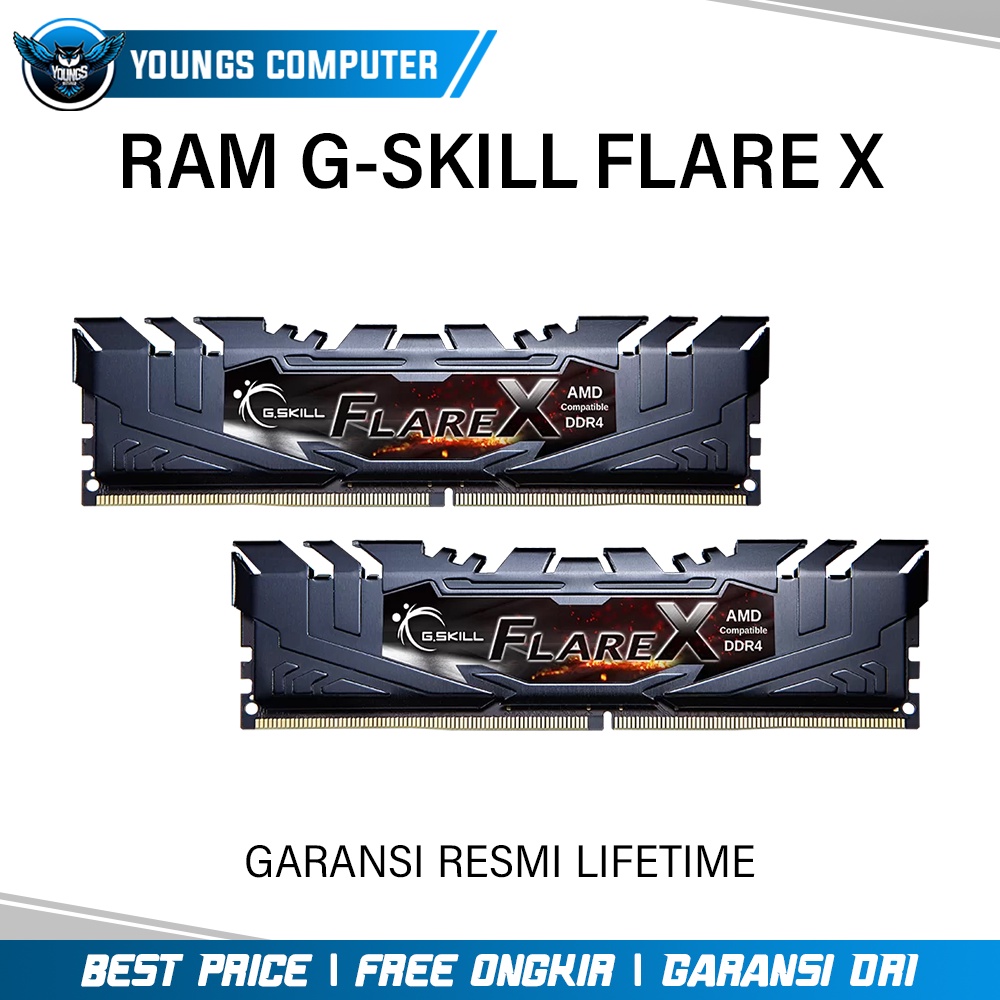 RAM G-SKILL FLARE X 32GB KIT 3200 (2x16GB) | GSKILL DDR4 PC 3200mhz