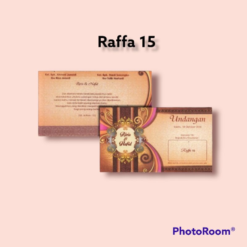 Jual Raffa Blangko Undangan Nikah Ultah Khitan Shopee Indonesia