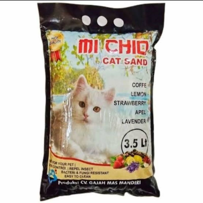 Pasir kucing Michio 3,5L,Cat Sand Mi chio 3,5L