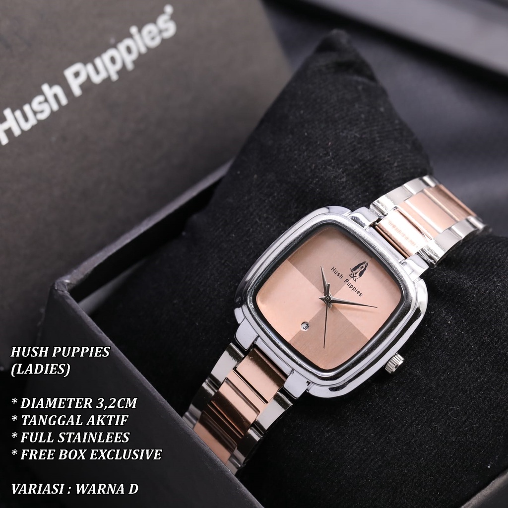 (FREE BOX) JAM TANGAN WANITA FASHION RANTAI BODY SEGI TANGGAL AKTIF