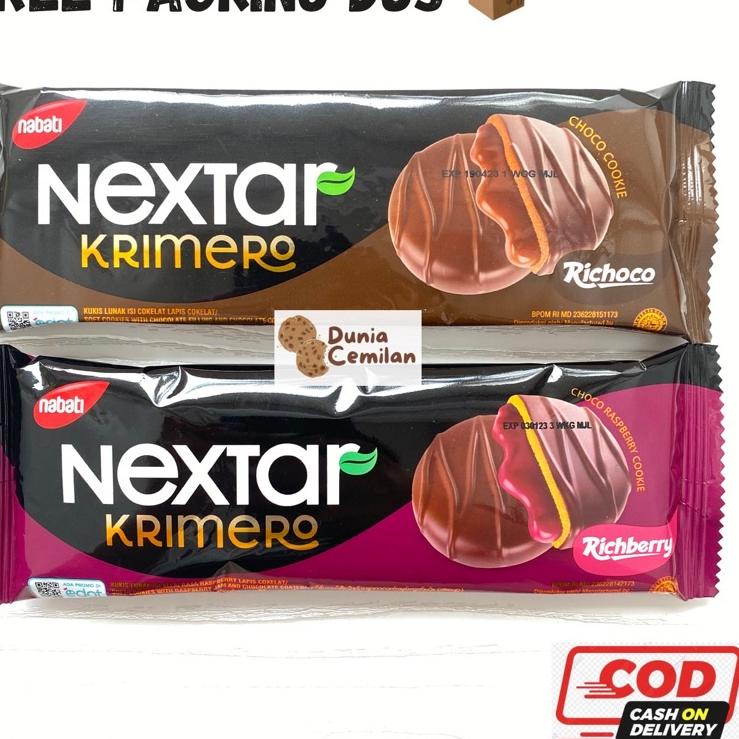 

↜ [TERMURAH!] Nextar Krimero SATUAN 28gr - Biskuit Chocolate Raspberry Enak Murah ➴