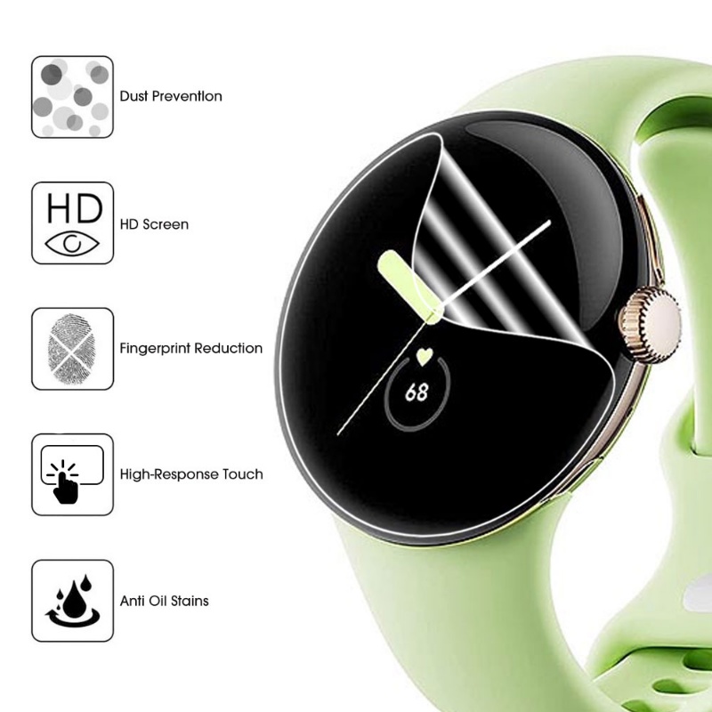 Pelindung Layar Bahan TPU Hydrogel Anti Gores Untuk Google Pixel Watch