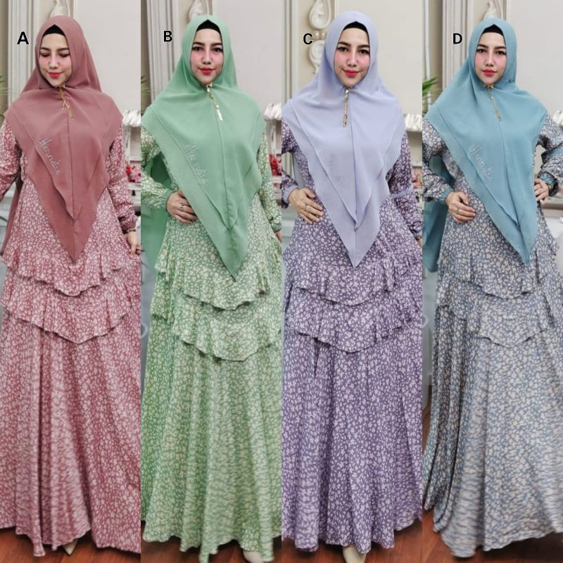 HOMEY BELLEZA SERIES BY HANNATIA gamis Syari original murah