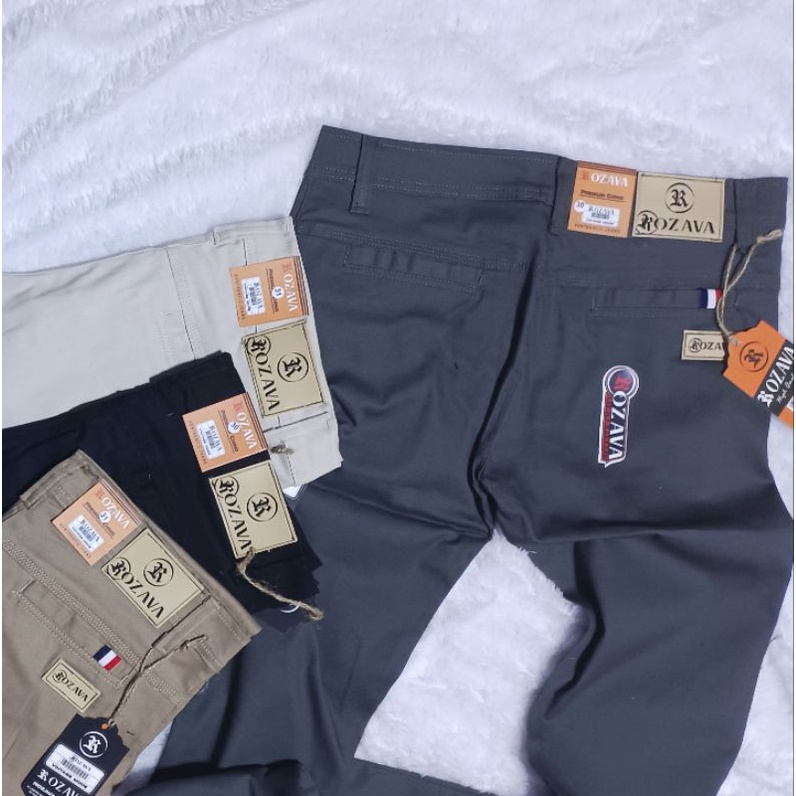 Celana Chino Panjang Pria Jumbo Chinos Premium Cinos Pensil Distro ROZAWA