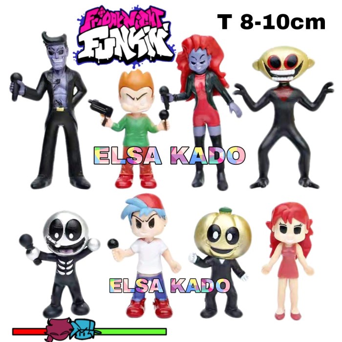Produk Friday Night Funkin Game Fnf Figure Set 8 Mainan Pajangan Kue Topper Promo