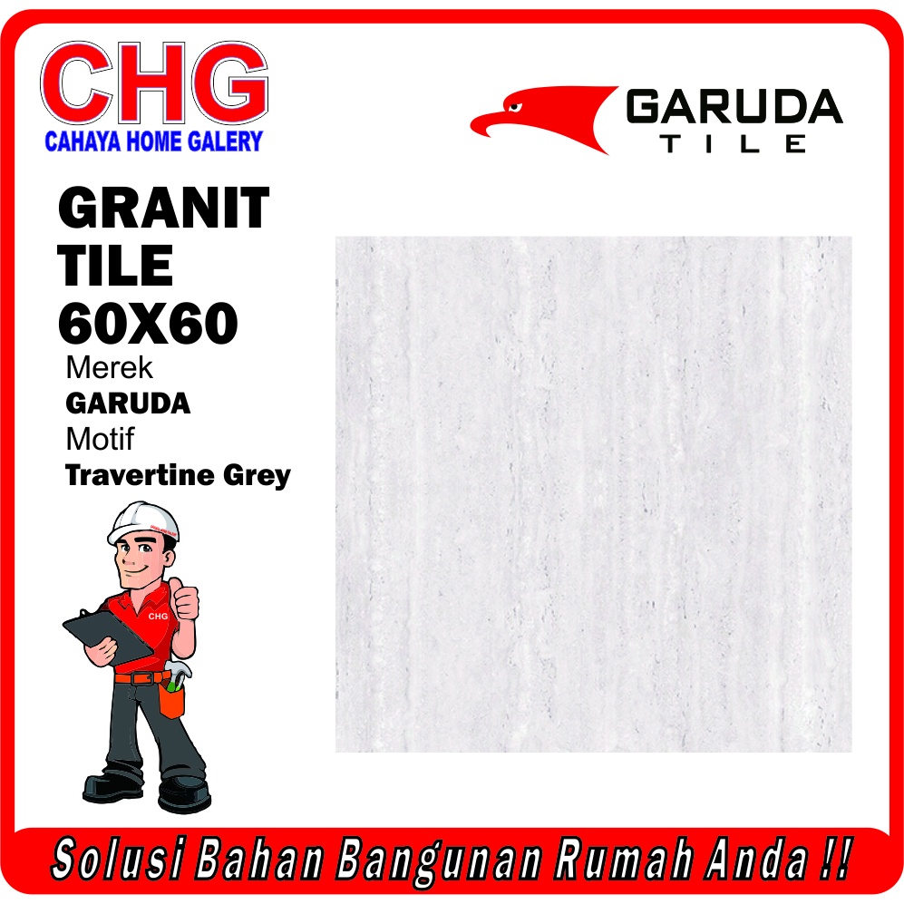 Garuda Granit GS69MC1W  60x60 Kw1 Granit Garuda Travertine Light Grey