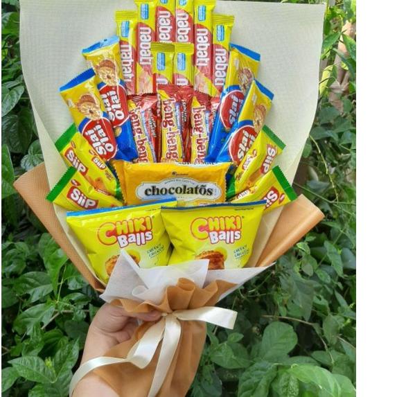 

artRr8R2--(S) Buket KUNING CANTIK KEJU/paket/bingkisan Snack Ulang Tahun/Ultah/ Wisuda/Kado/Hadiah