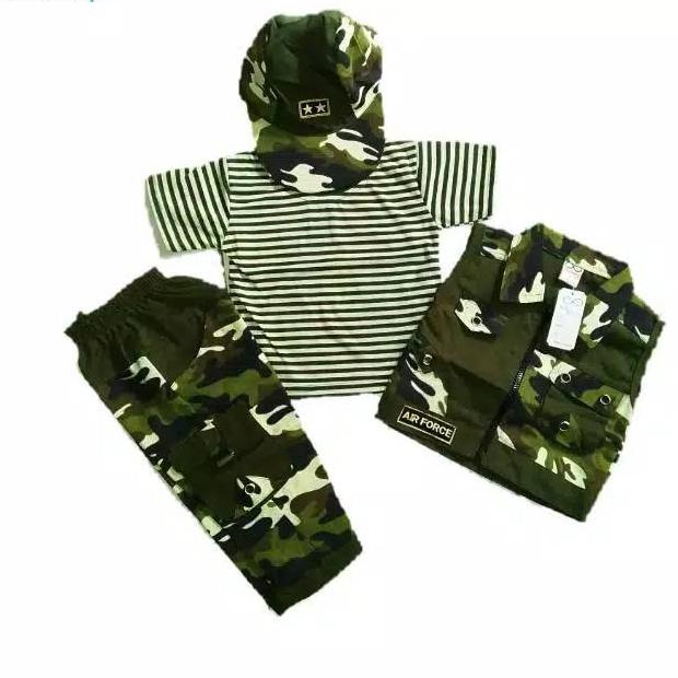 Setelan baju celana army/baju aanak/baju tentara/baju loreng –NBL.31Oc22н