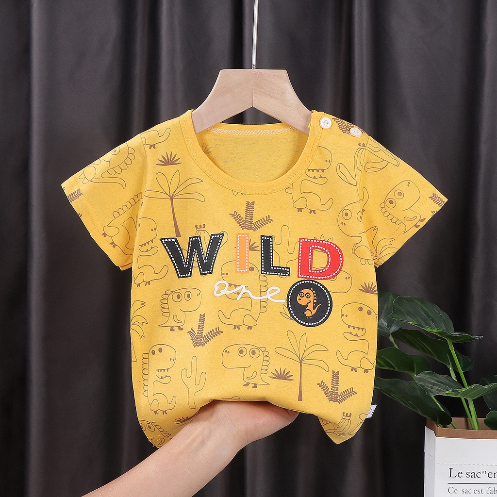 ByKiddos - Atasan Kaos Anak Laki-Laki Lengan Pendek Import / Kaos Distro Anak / Baju Bayi Impor 0-4 Tahun