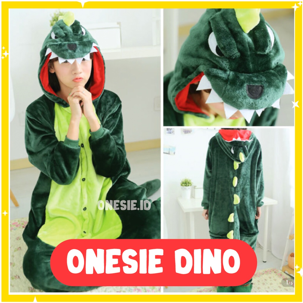 BAJU KOSTUM ONESIE PIYAMA KIGURUMI DINO SULLEY DEWASA