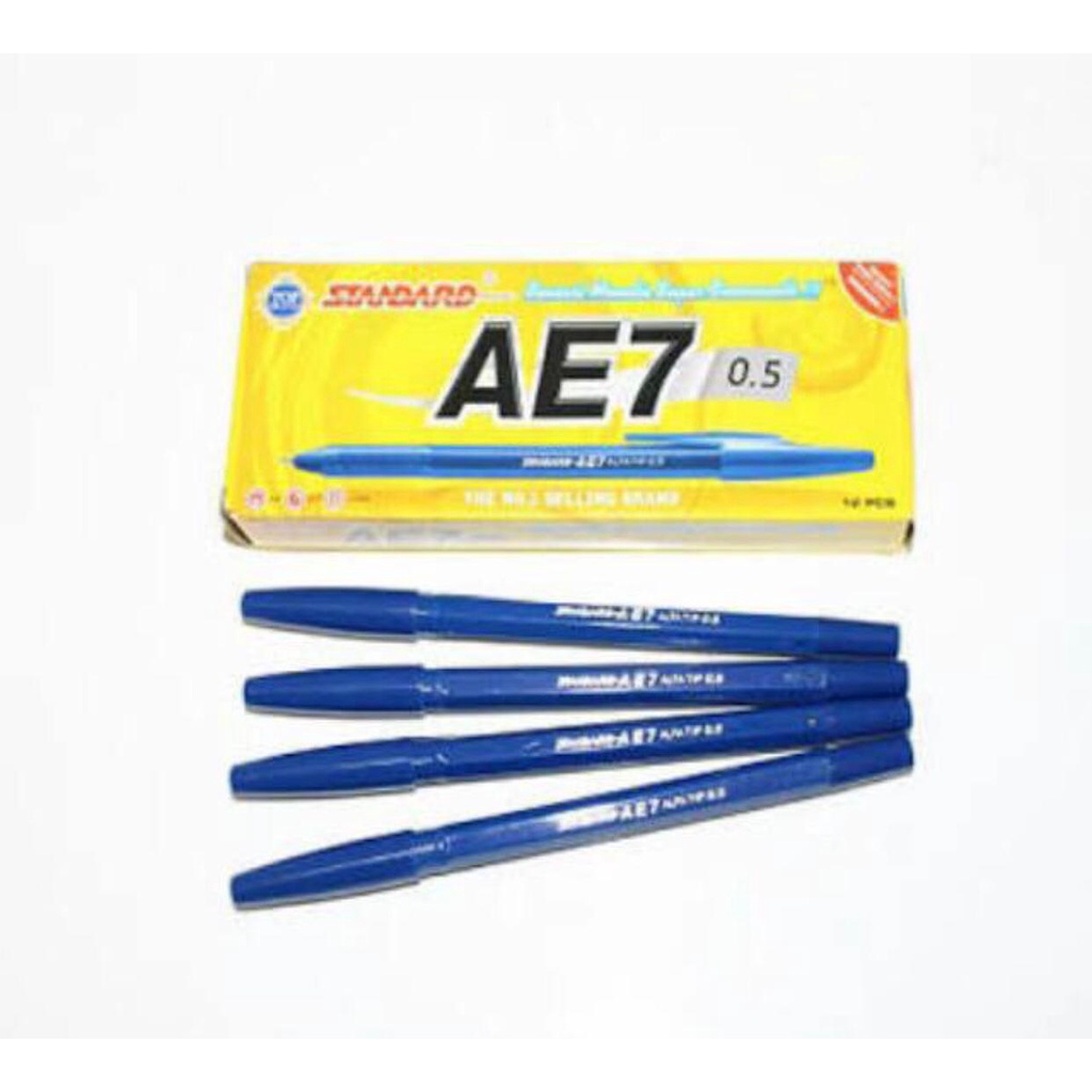 

PULPEN STANDART AE7 BIRU MURAH / PEN AE7 BIRU / BOLPOIN STANDART BIRU