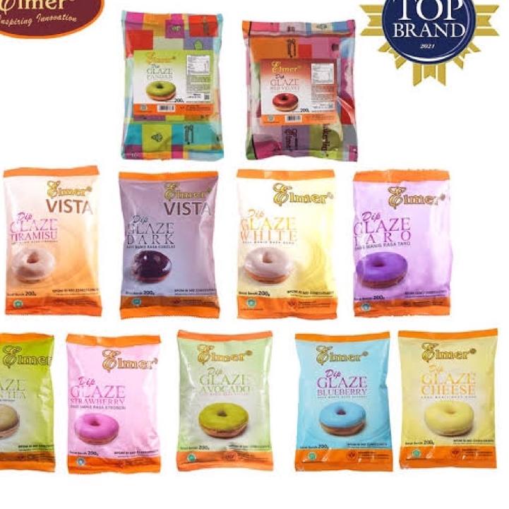 

Spesial Edition--ELMER Dip Glaze 200gr (ECER) Topping Donat Lumer