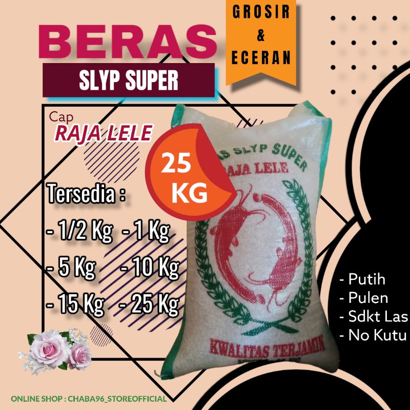 

GROSIR & ECER, BERAS C4-RAJALELE 1/2 KG & 1 KG PREMIUM 25 KG