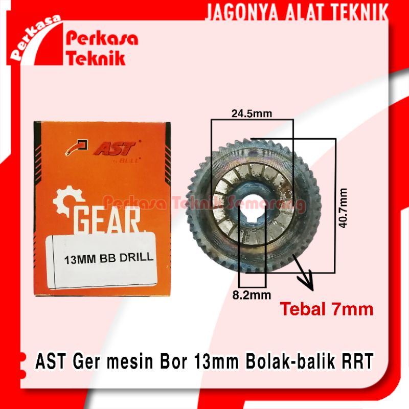 AST Ger mesin Bor 13mm Bolak-balik RRT Gear gigi nanas