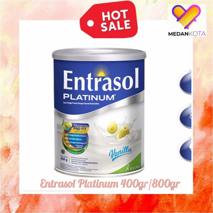 

[ COD ] Entrasol Platinum 800/400gr Vanila Coklat