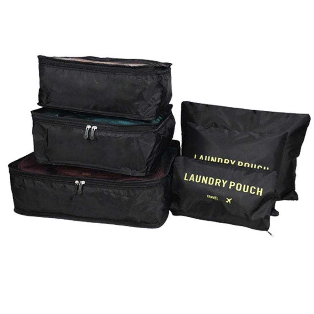 Organizer Travel Koper 6 in 1 lengkap sekat koper bepergian lengkap tempat make up Tempat Baju Tempat peralatan mandi anti kusut anti acak acak mempermudah meletakkan peralatan dan baju di koper dengan terorganisasi dan rapih