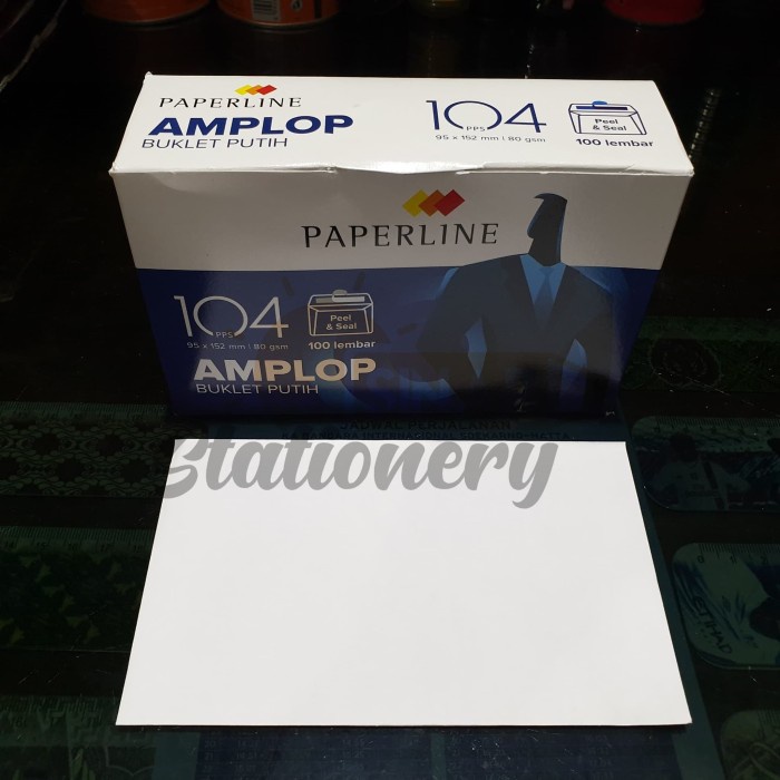 

Murah Amplop Putih 104 Paperline 1Pak Isi 100Pc Terbatas