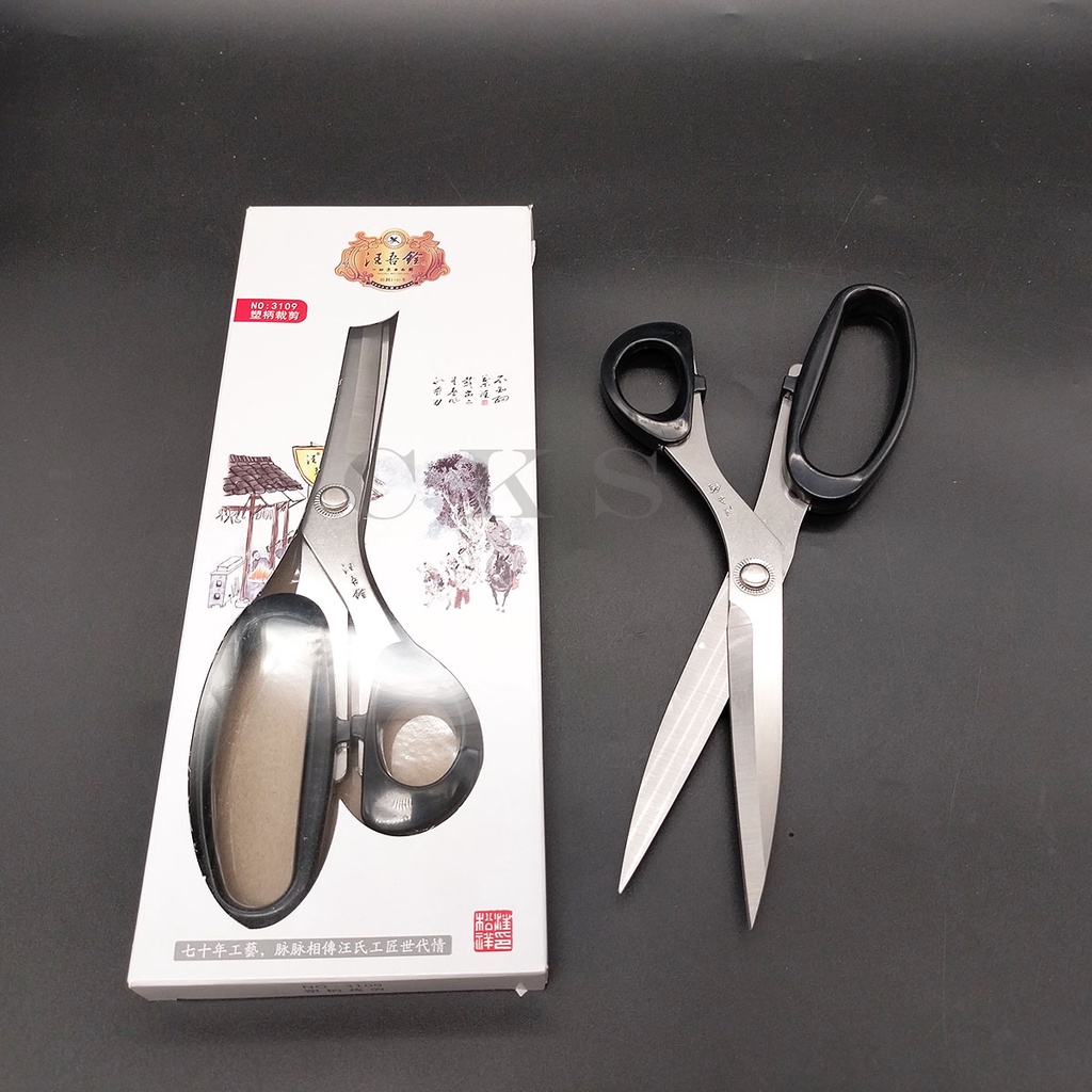 gunting bahan kain 10inch merk:Wang wu quan (3109)