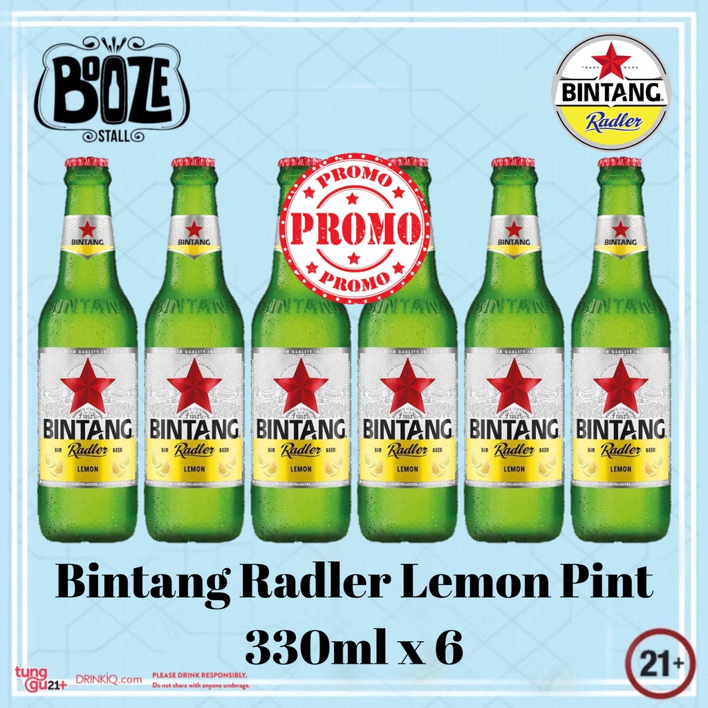 Bir Bintang Radler Pint 330ml x 6btl