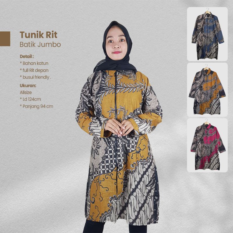 Tunik Batik Rit Size Jumbo - Naira Batik