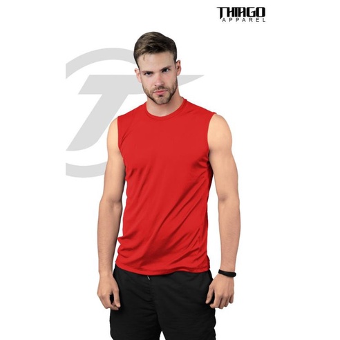 KAOS SINGLET POLOS/KAOS OLAHRAGA POLOS/KAOS TANPA LENGAN POLOS