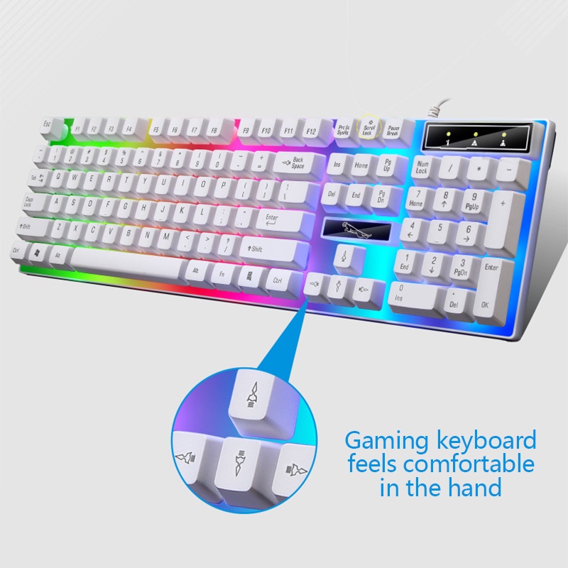 Dllencase Chasing Leopard G20 Set Keyboard Dan Mouse Gaming Mekanikal Tangan A325