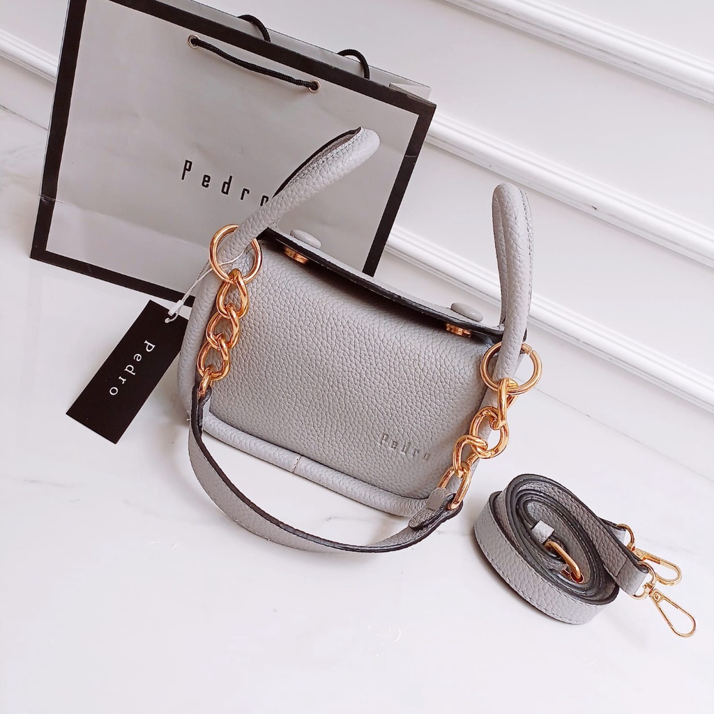 TAS SELEMPANG PE*RO KNOD STUED KODE S9339 + FREE PAPERBAG ( ADA TALI PANJANG )