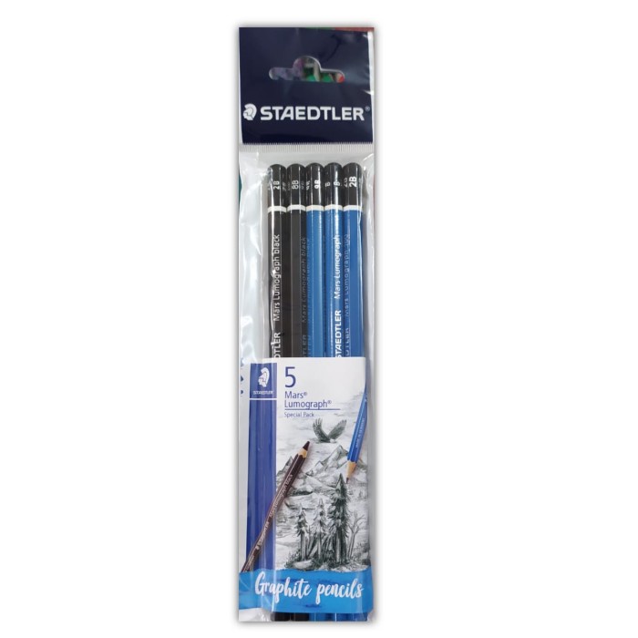 

ALAT TULIS / PENSIL / PENSIL MARS LUMOGRAPH DEGREE SET 5 STAEDLER