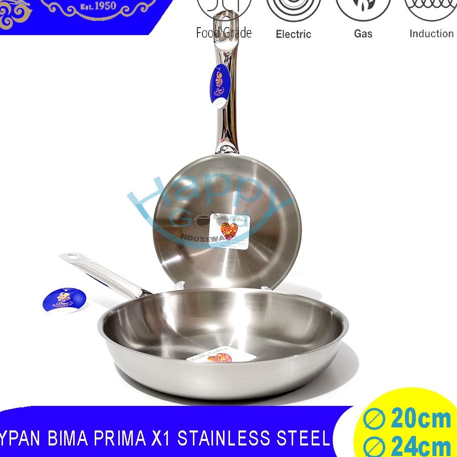 Kirim Langsung BIMA PRIMA X1 / HERITANCE CLASSIC 20-24CM FRYPAN/PANCI PENGGORENGAN STAINLESS STEEL S