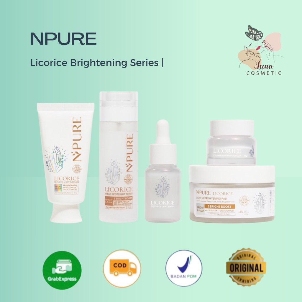 NPURE LICORICE Cleanser | Toner | Serum | Moisturizer | Clear Pad | Sheet Mask