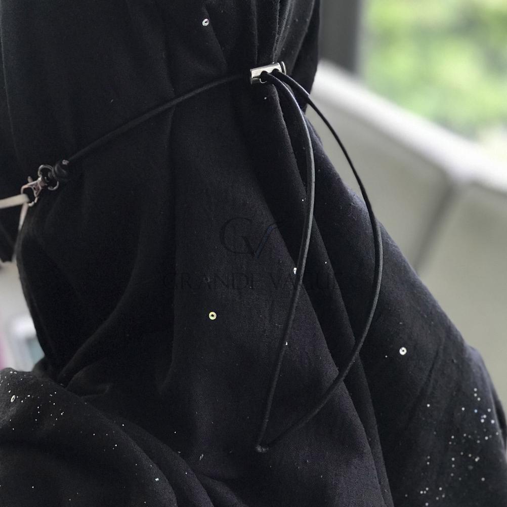 [KODE VHQGM] Tali Gantungan Kalung Masker Kulit Asli Pria Wanita Leather Headloop Strap Mask Rantai 