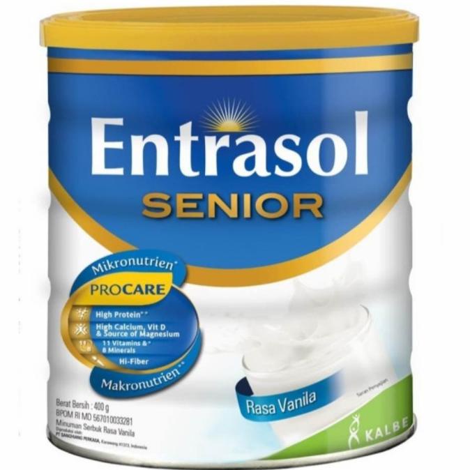 

[ COD ] Entrasol Senior Vanilla 400 gram