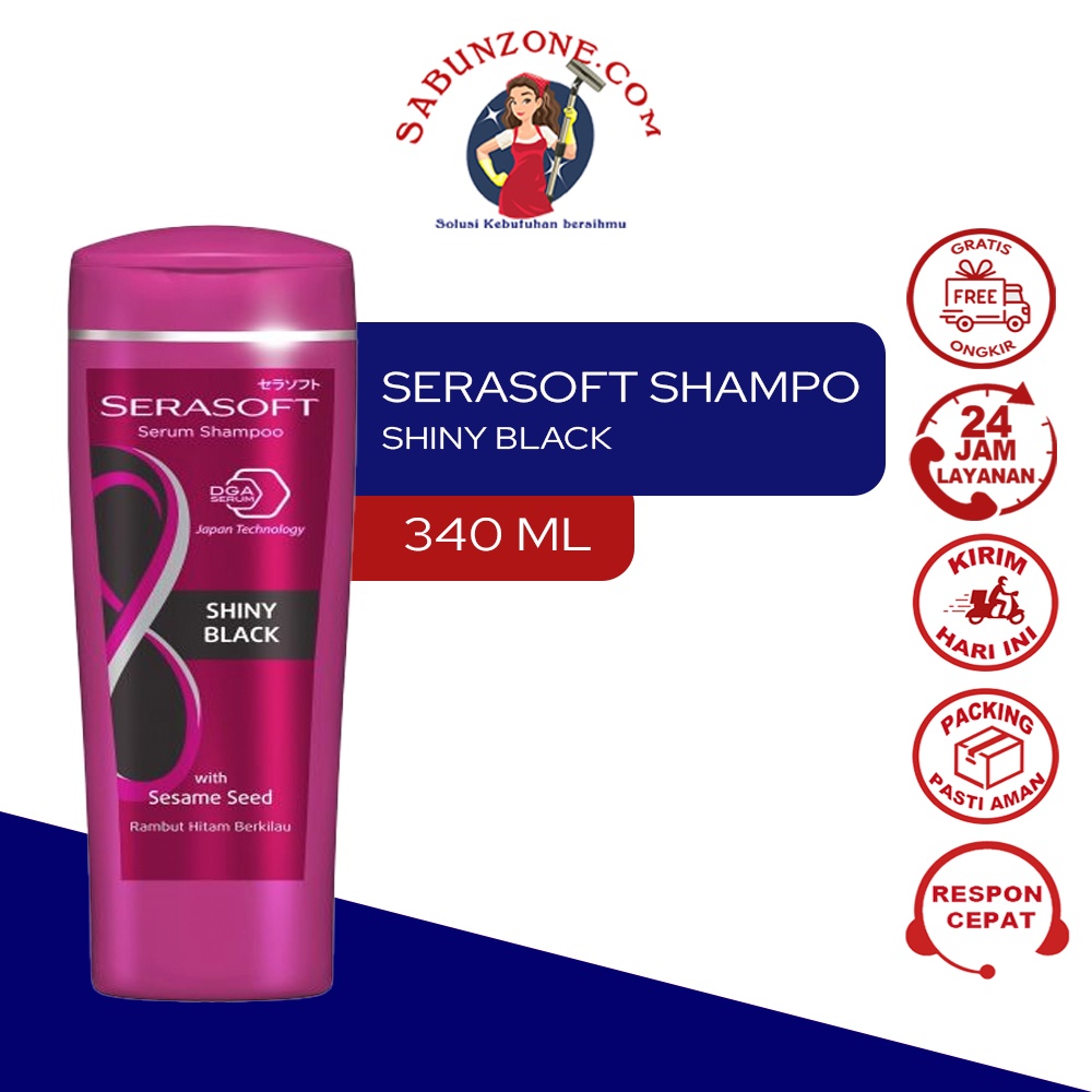 Shampoo Serasoft Shiny Black 340 ml
