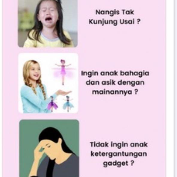 [SGR.18Oc22a]  Peri Sensor Terbang / Mainan Terbang Ajaib / Mainan Anak Boneka Terbang / Peri Terban