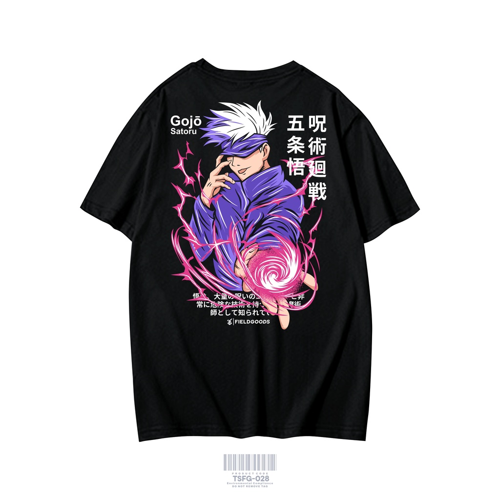 KAOS ANIME ONE PIECE GOJO SATORU PURPLE TECHNIQUE