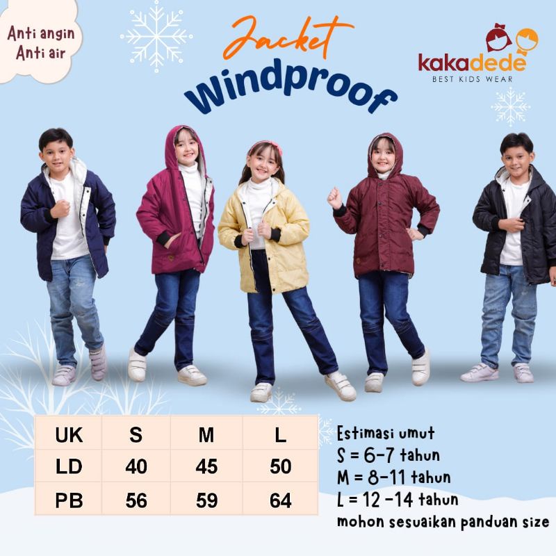 Ready ‼️Jacket Windproof by Kakadede bisa COD