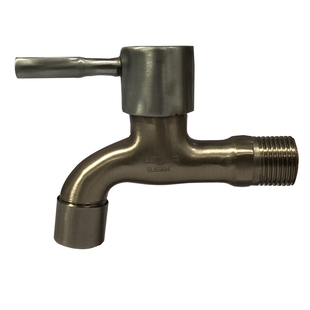 KERAN AIR KRAN TEMBOK LURUS STAINLESS SUS304 MOZILLA - 01944