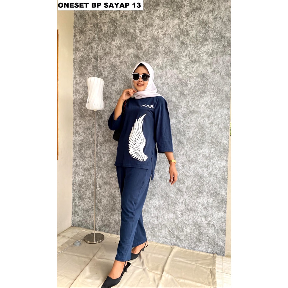 setelan aldira terbaru kekinian/one set wanita kekinian 2022 viral/oversize wanita kulot panjang