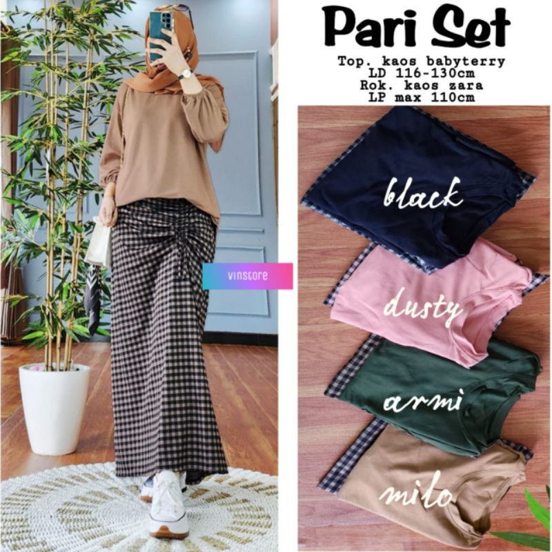 Pari Set Top Kaos Babyterri Ld116-130cm Nara fashion Solo