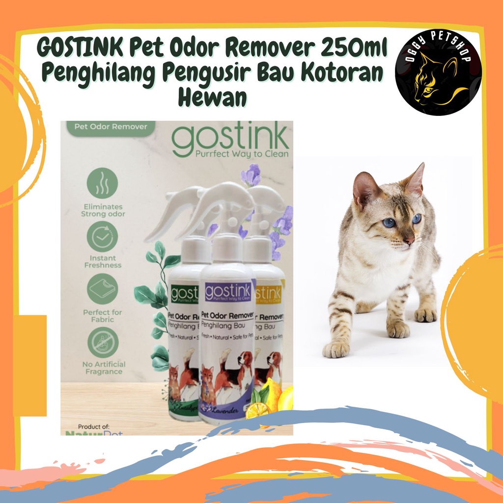 GOSTINK Pet Odor Remover 250ml Penghilang Pengusir Bau Kotoran Hewan