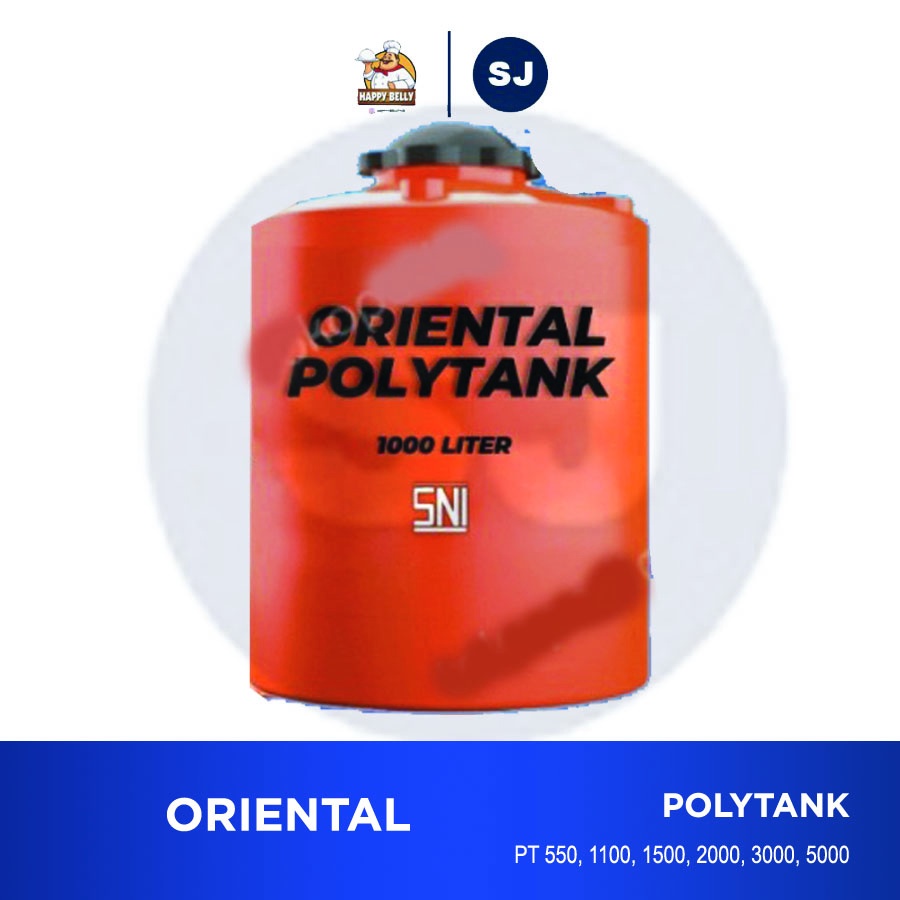 Tangki Air Polyethylene Oriental PT-1500 Khusus Medan TERMURAH